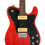Northstar Pro NSP2NA T-Style Electric Guitar w/P90s Natural Red Stain